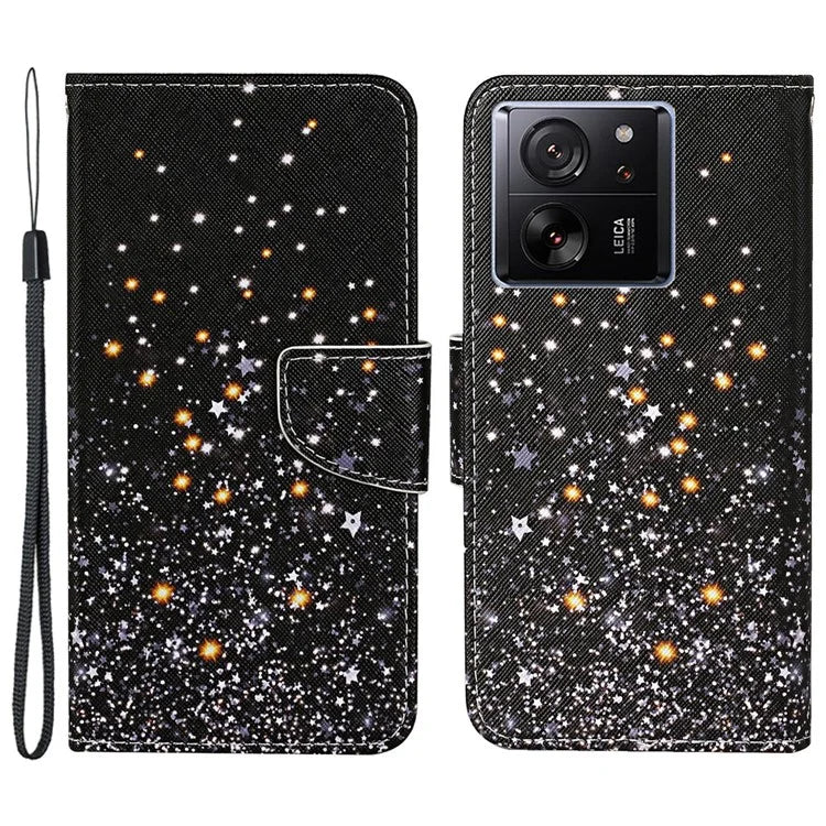 For Xiaomi 13T / 13T Pro / Redmi K60 Ultra Cell Phone Case PU Leather Cross Texture Stand Cover