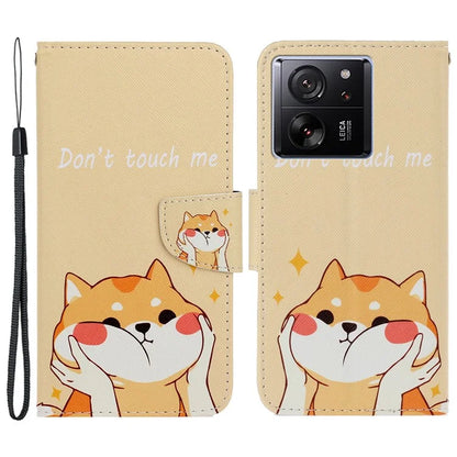 For Xiaomi 13T / 13T Pro / Redmi K60 Ultra Cell Phone Case PU Leather Cross Texture Stand Cover
