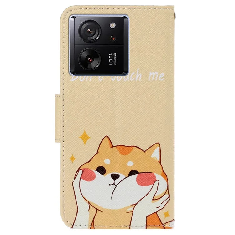 For Xiaomi 13T / 13T Pro / Redmi K60 Ultra Cell Phone Case PU Leather Cross Texture Stand Cover
