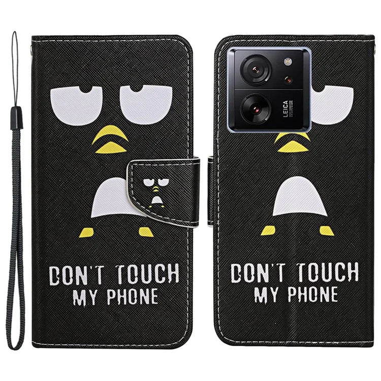 For Xiaomi 13T / 13T Pro / Redmi K60 Ultra Cell Phone Case PU Leather Cross Texture Stand Cover