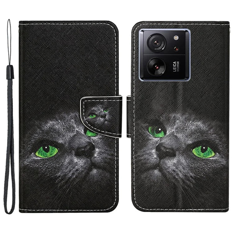 For Xiaomi 13T / 13T Pro / Redmi K60 Ultra Cell Phone Case PU Leather Cross Texture Stand Cover