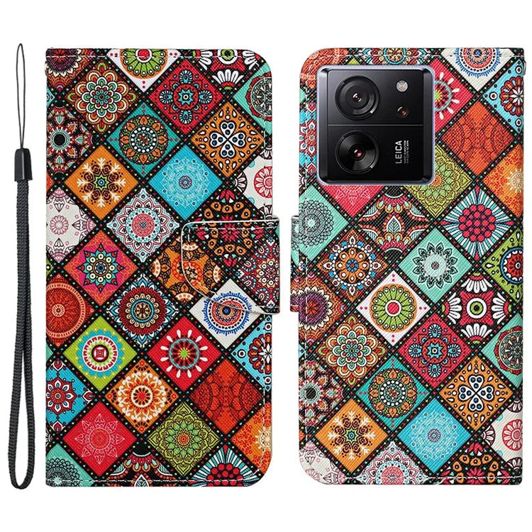 For Xiaomi 13T / 13T Pro / Redmi K60 Ultra Cell Phone Case PU Leather Cross Texture Stand Cover