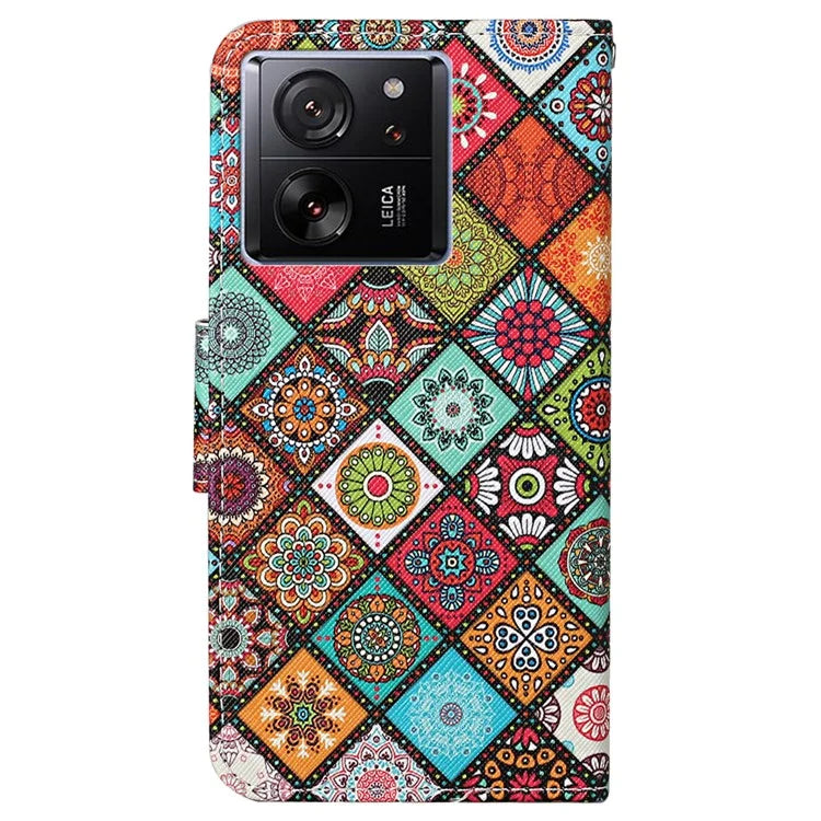 For Xiaomi 13T / 13T Pro / Redmi K60 Ultra Cell Phone Case PU Leather Cross Texture Stand Cover