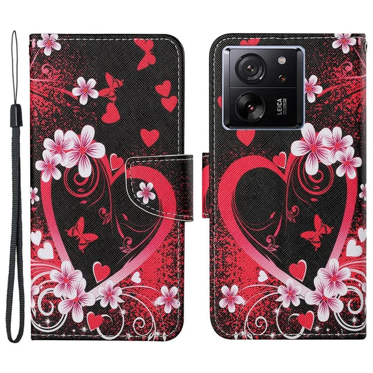 For Xiaomi 13T / 13T Pro / Redmi K60 Ultra Cell Phone Case PU Leather Cross Texture Stand Cover