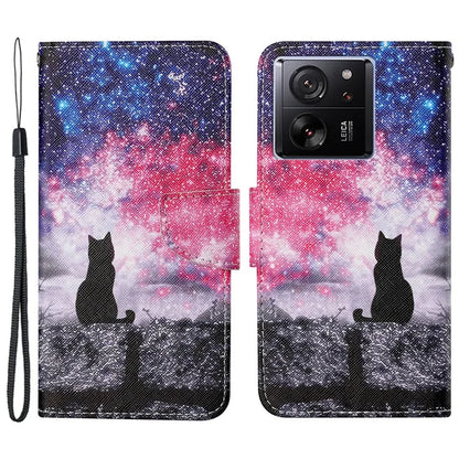 For Xiaomi 13T / 13T Pro / Redmi K60 Ultra Cell Phone Case PU Leather Cross Texture Stand Cover