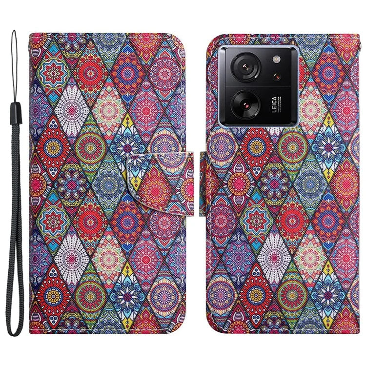 For Xiaomi 13T / 13T Pro / Redmi K60 Ultra Cell Phone Case PU Leather Cross Texture Stand Cover