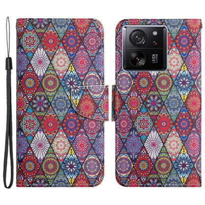 For Xiaomi 13T / 13T Pro / Redmi K60 Ultra Cell Phone Case PU Leather Cross Texture Stand Cover