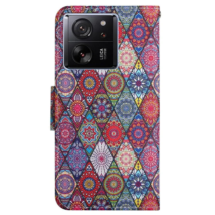 For Xiaomi 13T / 13T Pro / Redmi K60 Ultra Cell Phone Case PU Leather Cross Texture Stand Cover