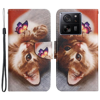 For Xiaomi 13T / 13T Pro / Redmi K60 Ultra Cell Phone Case PU Leather Cross Texture Stand Cover