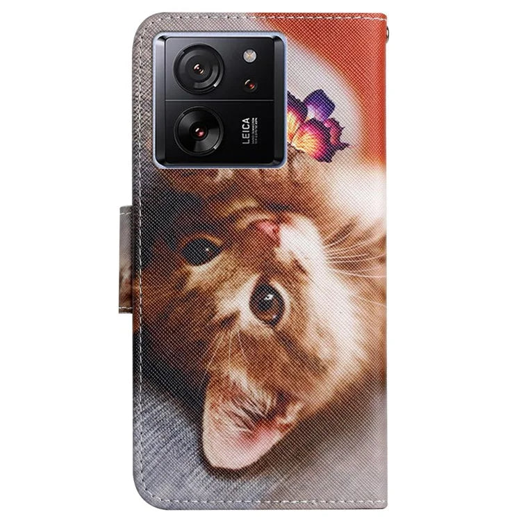 For Xiaomi 13T / 13T Pro / Redmi K60 Ultra Cell Phone Case PU Leather Cross Texture Stand Cover