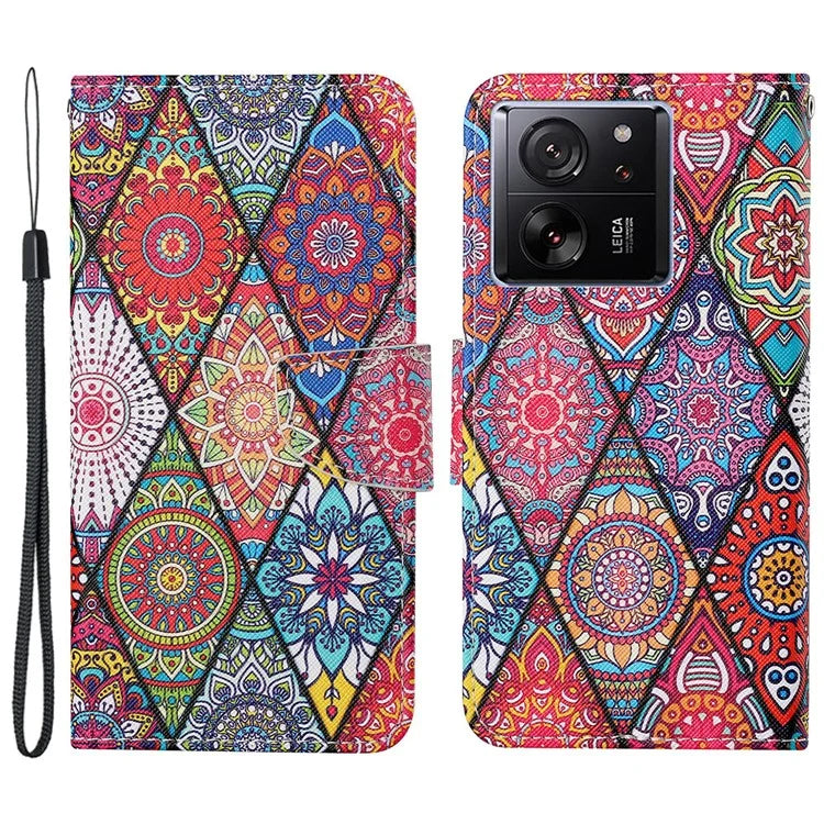 For Xiaomi 13T / 13T Pro / Redmi K60 Ultra Cell Phone Case PU Leather Cross Texture Stand Cover