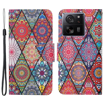 For Xiaomi 13T / 13T Pro / Redmi K60 Ultra Cell Phone Case PU Leather Cross Texture Stand Cover