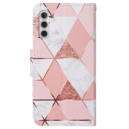 For Samsung Galaxy A15 5G Case PU Leather Pattern Printing Wallet Phone Cover with Strap
