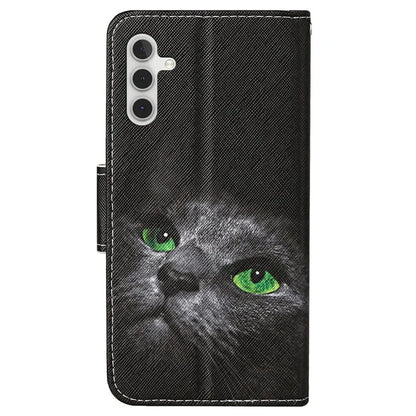 For Samsung Galaxy A15 5G Case PU Leather Pattern Printing Wallet Phone Cover with Strap