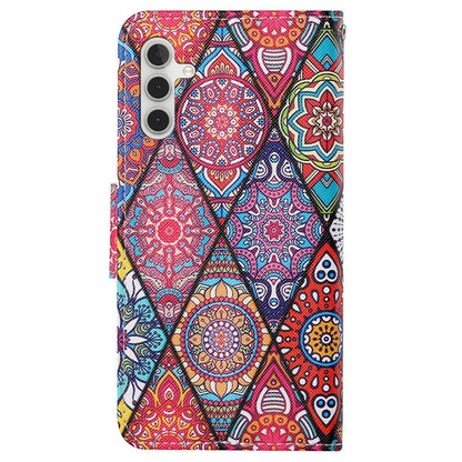 For Samsung Galaxy A15 5G Case PU Leather Pattern Printing Wallet Phone Cover with Strap