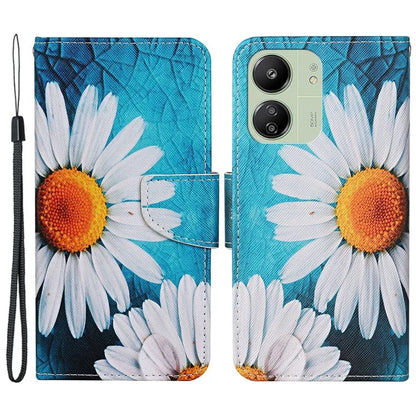 For Xiaomi Redmi 13C 4G / 5G / Poco C65 4G Leather Case Pattern Printing Phone Wallet Cover