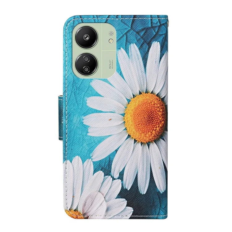 For Xiaomi Redmi 13C 4G / 5G / Poco C65 4G Leather Case Pattern Printing Phone Wallet Cover
