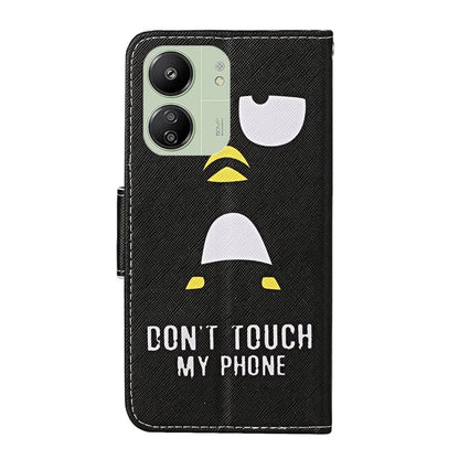For Xiaomi Redmi 13C 4G / 5G / Poco C65 4G Leather Case Pattern Printing Phone Wallet Cover