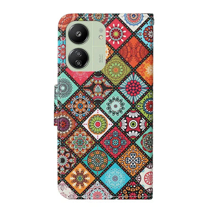 For Xiaomi Redmi 13C 4G / 5G / Poco C65 4G Leather Case Pattern Printing Phone Wallet Cover