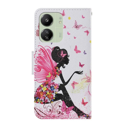 For Xiaomi Redmi 13C 4G / 5G / Poco C65 4G Leather Case Pattern Printing Phone Wallet Cover