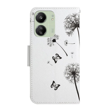 For Xiaomi Redmi 13C 4G / 5G / Poco C65 4G Leather Case Pattern Printing Phone Wallet Cover