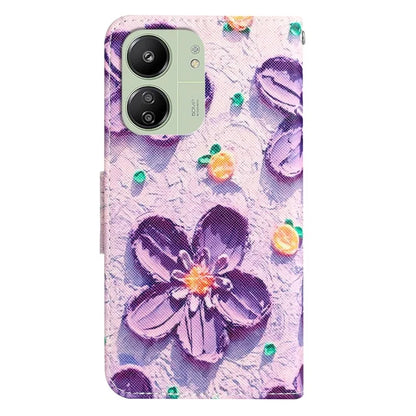 For Xiaomi Redmi 13C 4G / 5G / Poco C65 4G Case Pattern Printing Wallet Stand Leather Cover