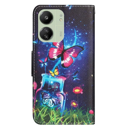 For Xiaomi Redmi 13C 4G / 5G / Poco C65 4G Case Pattern Printing Wallet Stand Leather Cover