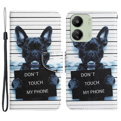 For Xiaomi Redmi 13C 4G / 5G / Poco C65 4G Case Pattern Printing Wallet Stand Leather Cover