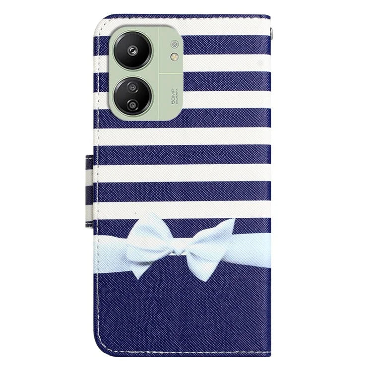 For Xiaomi Redmi 13C 4G / 5G / Poco C65 4G Case Pattern Printing Wallet Stand Leather Cover