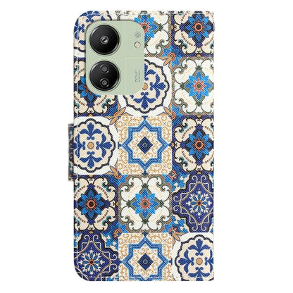 For Xiaomi Redmi 13C 4G / 5G / Poco C65 4G Case Pattern Printing Wallet Stand Leather Cover