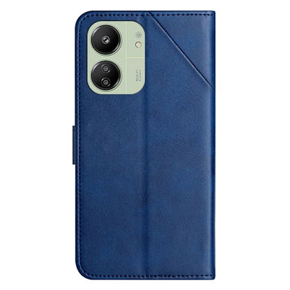 For Xiaomi Redmi 13C 4G / 5G / Poco C65 4G Case Lines Imprinted Leather Wallet Cover