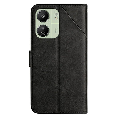 For Xiaomi Redmi 13C 4G / 5G / Poco C65 4G Case Lines Imprinted Leather Wallet Cover