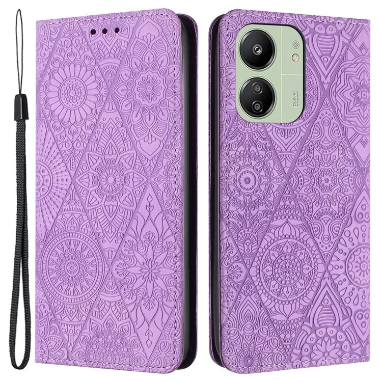 For Xiaomi Redmi 13C 4G / 5G / Poco C65 4G Case Wallet Stand Leather Phone Cover