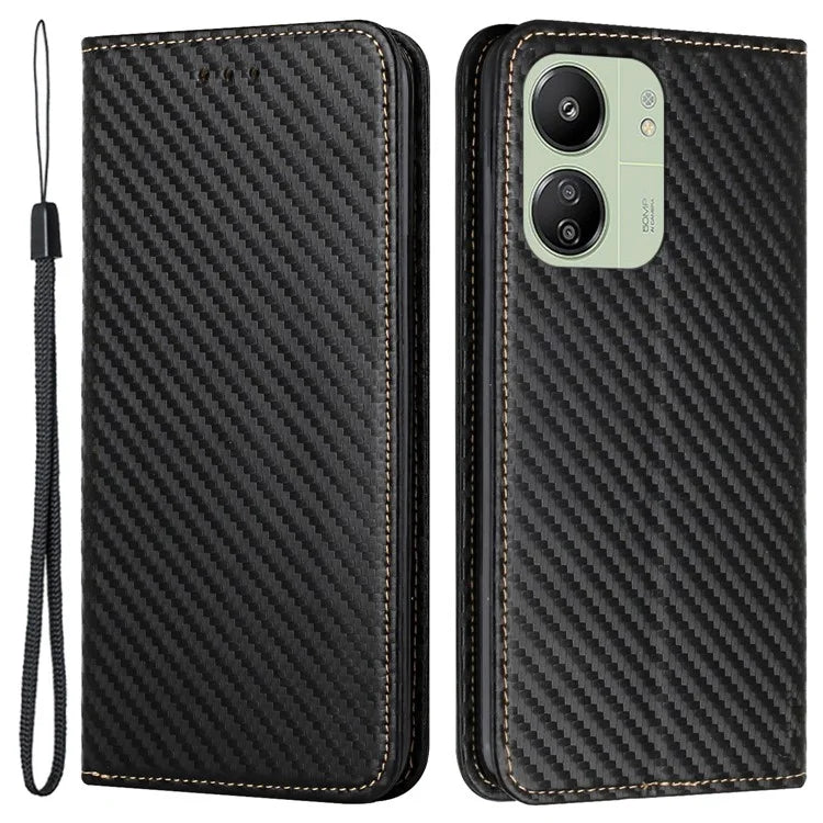 For Xiaomi Redmi 13C 4G / 5G / Poco C65 4G Case Leather Wallet Phone Stand Cover