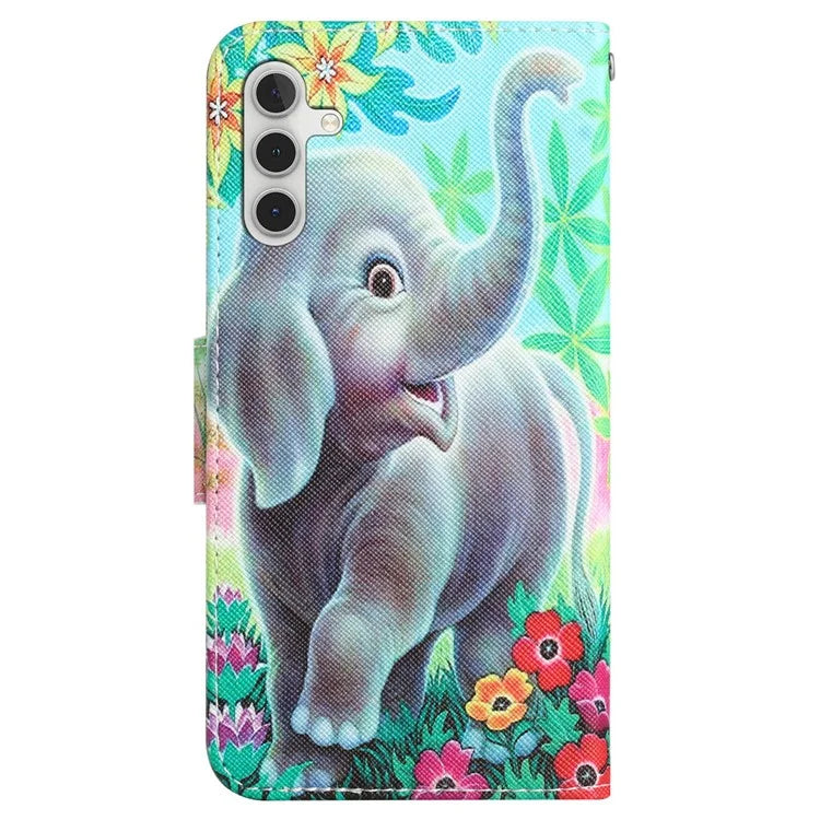 For Samsung Galaxy A15 5G Case Leather Wallet Cover with Pattern Printing