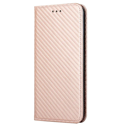 For Samsung Galaxy A15 5G Wallet Case Carbon Fiber Texture Leather Phone Cover