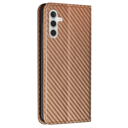 For Samsung Galaxy A15 5G Wallet Case Carbon Fiber Texture Leather Phone Cover