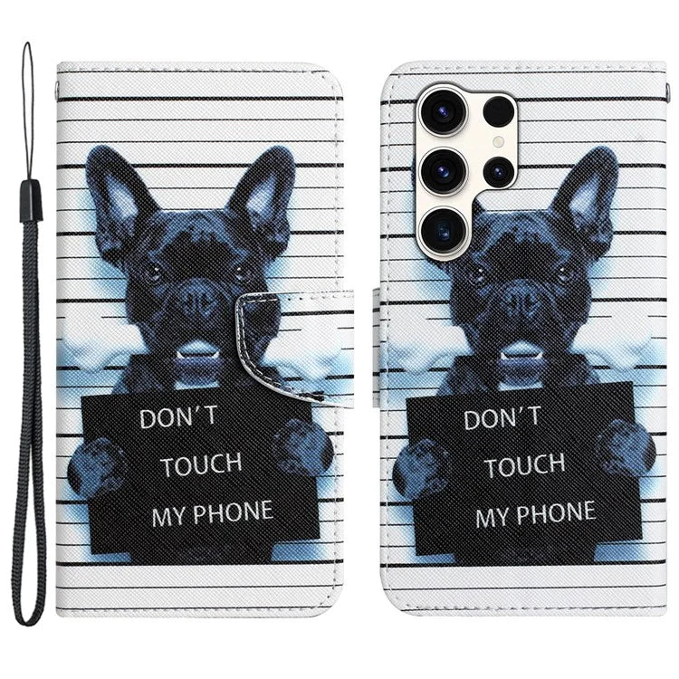 For Samsung Galaxy S24 Ultra Case Pattern Printing Phone Cover with Wallet