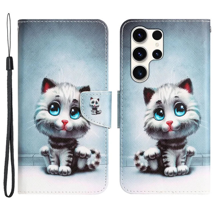 For Samsung Galaxy S24 Ultra Case Pattern Printing Phone Cover with Wallet