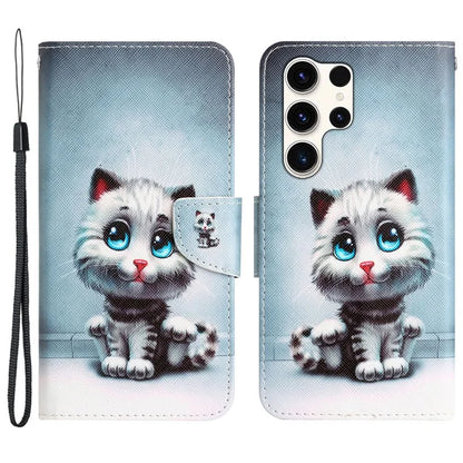For Samsung Galaxy S24 Ultra Case Pattern Printing Phone Cover with Wallet