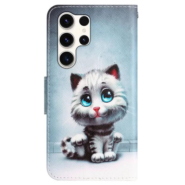 For Samsung Galaxy S24 Ultra Case Pattern Printing Phone Cover with Wallet