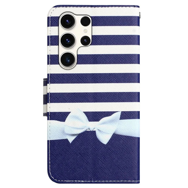 For Samsung Galaxy S24 Ultra Case Pattern Printing Phone Cover with Wallet