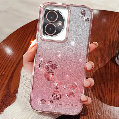 KADEM For Honor 100 5G Cell Phone Case Gradient Glitter Anti-scratch TPU Cover