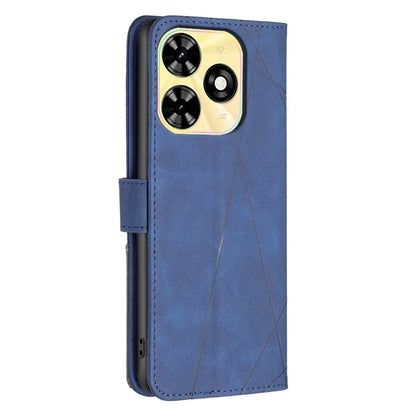 BINFEN COLOR BF05 For Transsion Tecno Spark 20C Case Stand Wallet Geometric Line Leather Cover