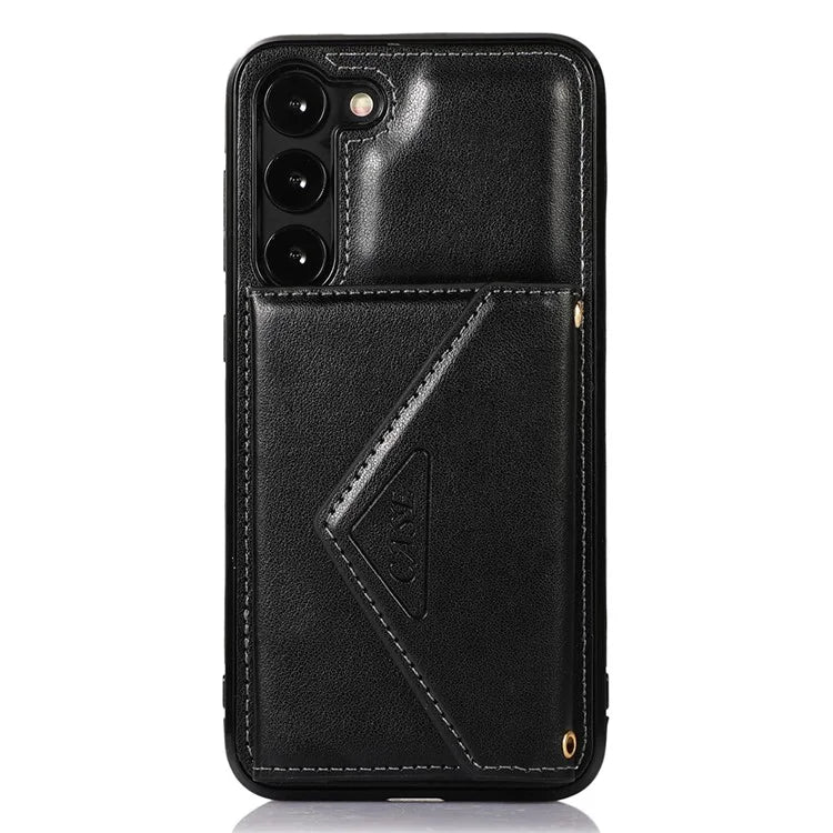 For Samsung Galaxy A14 5G / 4G Case Card Holder Kickstand PU Leather+TPU Crossbody Cover