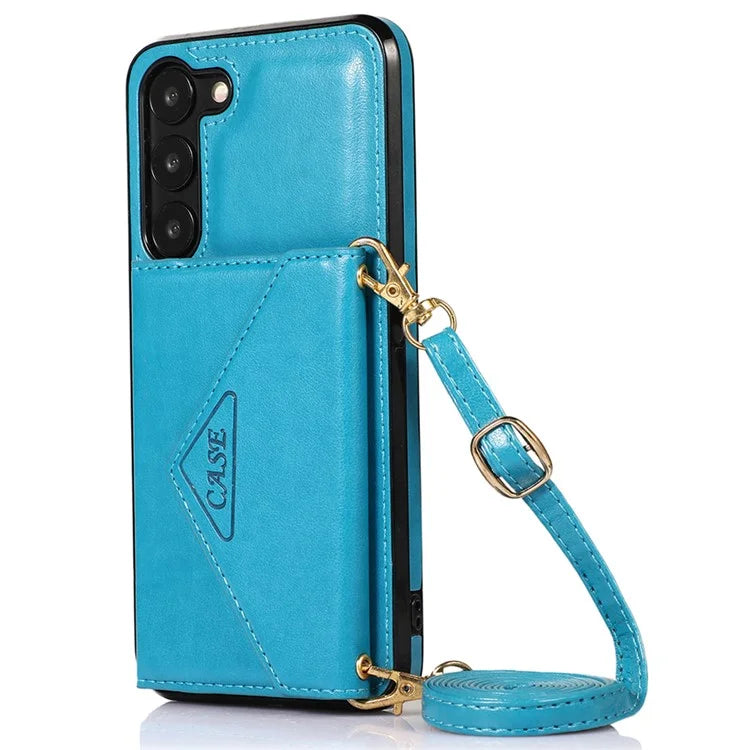 For Samsung Galaxy A14 5G / 4G Case Card Holder Kickstand PU Leather+TPU Crossbody Cover