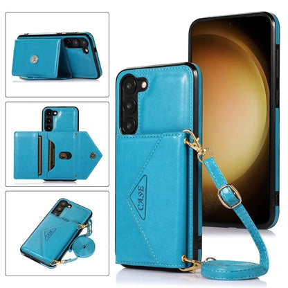 For Samsung Galaxy A14 5G / 4G Case Card Holder Kickstand PU Leather+TPU Crossbody Cover
