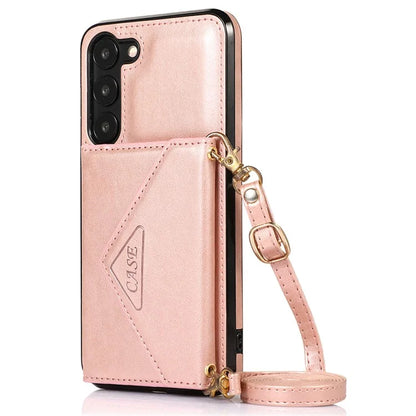For Samsung Galaxy A14 5G / 4G Case Card Holder Kickstand PU Leather+TPU Crossbody Cover