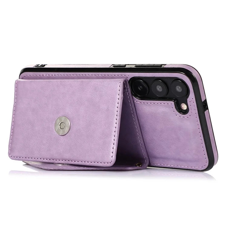 For Samsung Galaxy A14 5G / 4G Case Card Holder Kickstand PU Leather+TPU Crossbody Cover