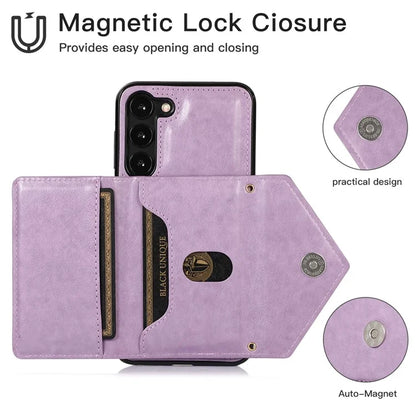 For Samsung Galaxy A14 5G / 4G Case Card Holder Kickstand PU Leather+TPU Crossbody Cover